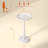 11.8″ Round Pedestal Side Table, Small End Table for Small Spaces, Modern Accent Table with Solid Wood (White)-128758195