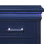 Table de chevet 2 tiroirs en bleu avec DEL - Design spacieux, pièce de style transitionnel