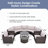 Outdoor Half-moon Sofa Set for Various Occasions, Stylish and Comfortable