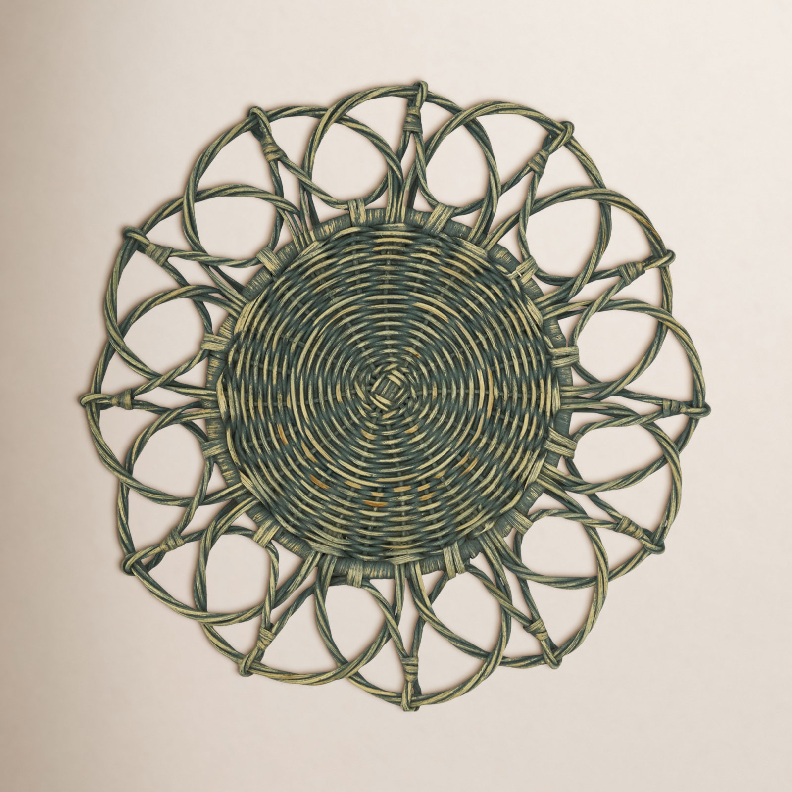 Nicola Rattan Placemat, Gray
