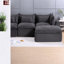 Canapé modulaire en velours côtelé 129,8 pouces Compression