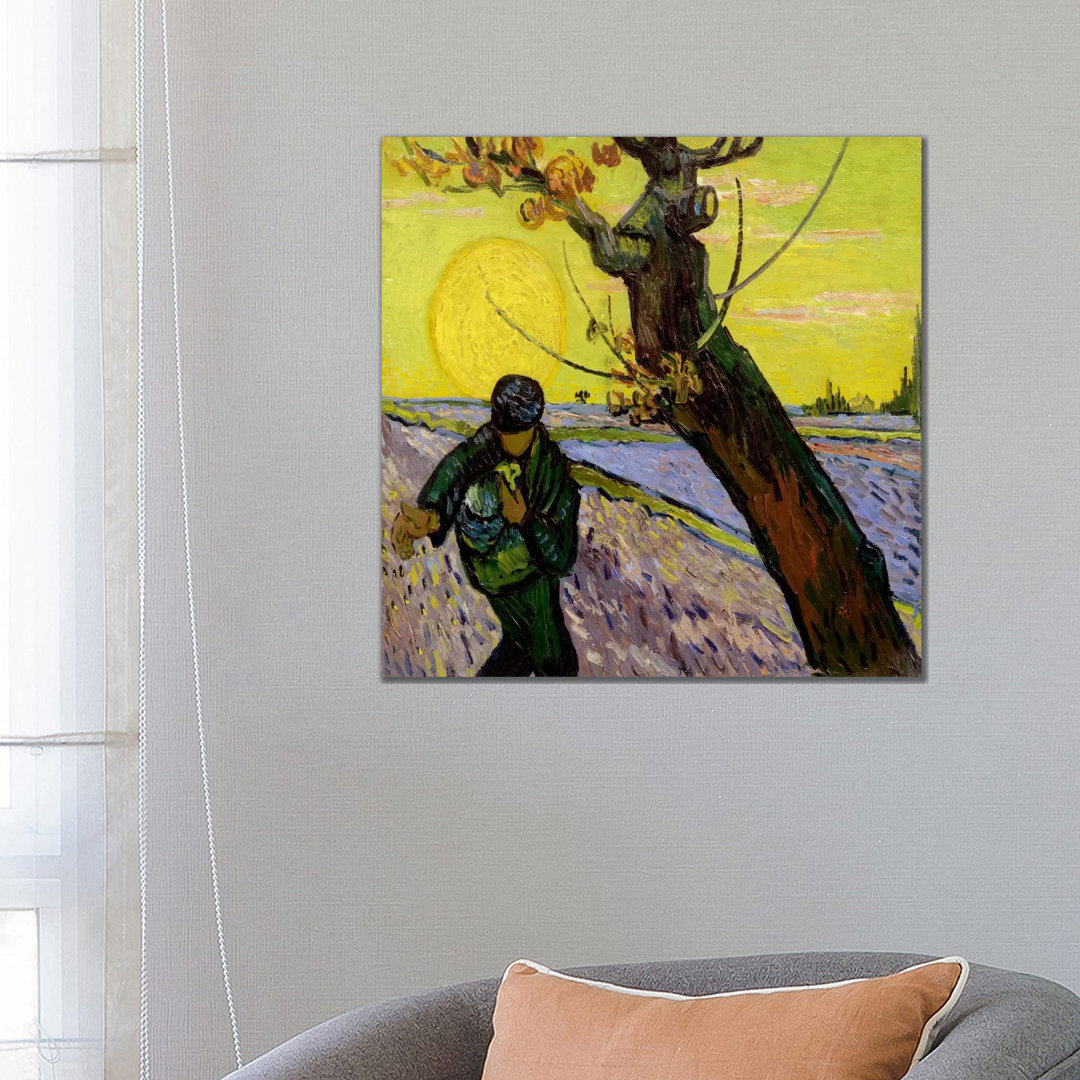 The Sower by Vincent Van Gogh - Wrapped Canvas Painting