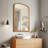Lucena Wood Arched Rectangle Wall Mirror-1193100353-1193100354