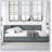 Upholstered Tufted Bed Frame, Sofa Bed Frame With Backrest And Armrests-680720467