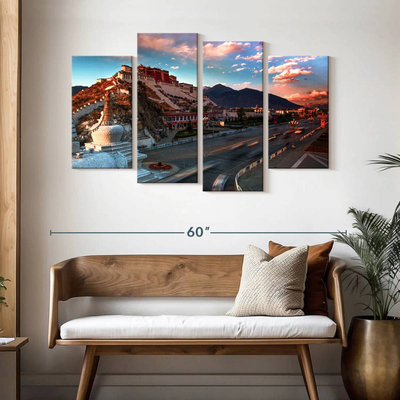 Adella Potala Palace In China, 32" H x 52" W
