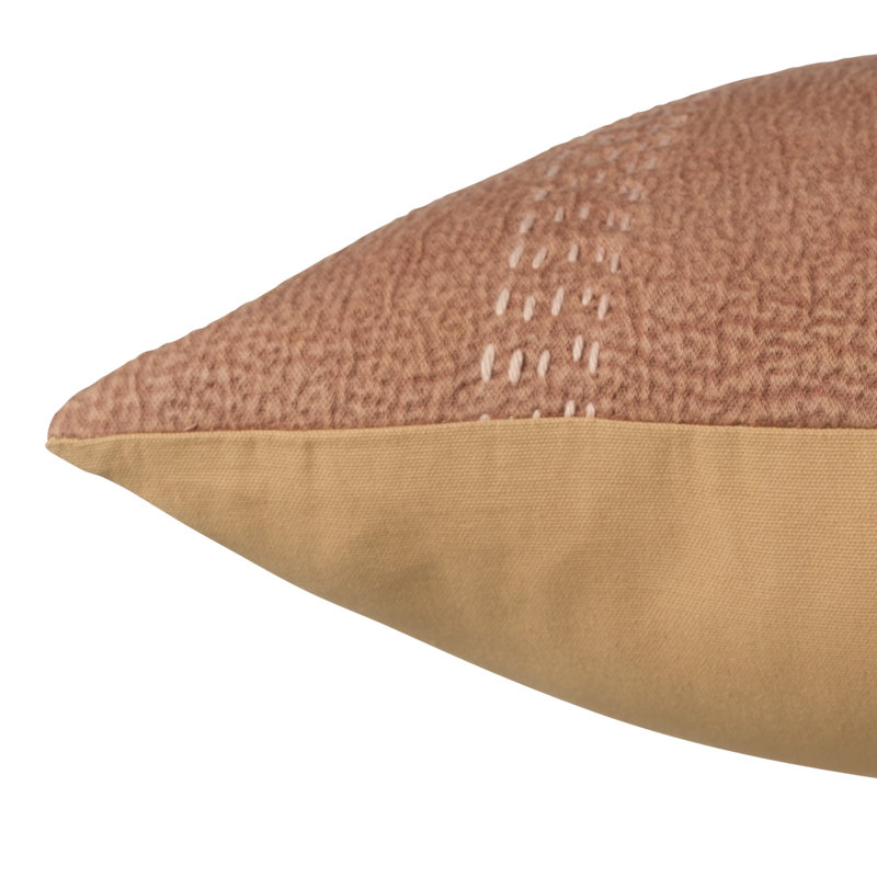 Lexington Square Cotton Pillow Cover & Insert, Terracotta, Polyester/Polyfill