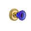 Rope Rosette with Crystal Cobalt Door Knob-2030017941-2030017930