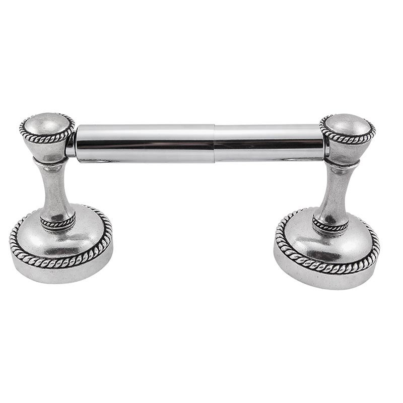 Equestre Wall Mounted Toilet Paper Holder, Vintage Pewter