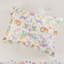 Édredon réversible en coton mauve à motif floral avec 3 éléphants et autres motifs d'herbivores, lavable à la machine pour tous les animaux d'Afrique