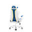 DIABLO CHAIRS Blue/White Executive Chair with Wheels