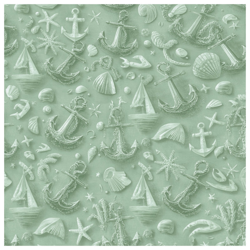 Anchors Shells Boats Comforter, Twin