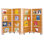 Jonti-Craft Mobile Library Bookcase - 4 Sections