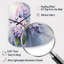Horloge murale asymétrique en métal mauve avec gracieux mauves gracieux-105565516