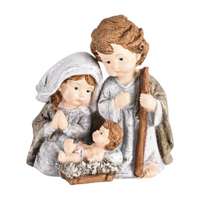 Crèche de Noël Nativité patinée 4,25H