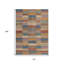 Tapis intérieur lavable rayé 10 pi x 14 pi