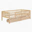 Kallel Daybed with Two Drawers and Guardrails-88414496-88414493
