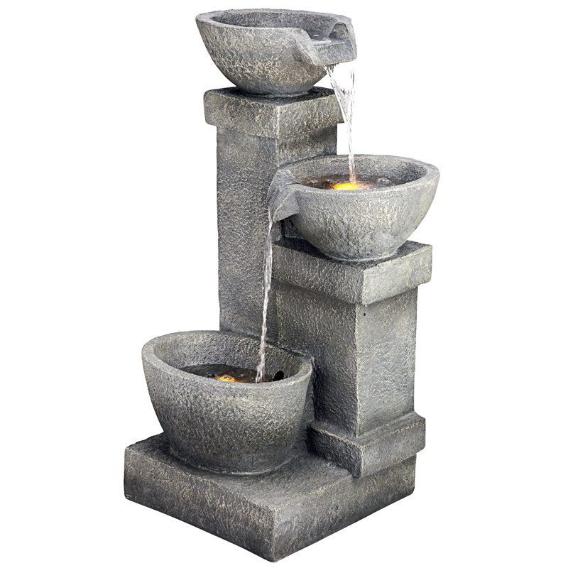 Villa Castle Cascading 3 Bowl Fountain