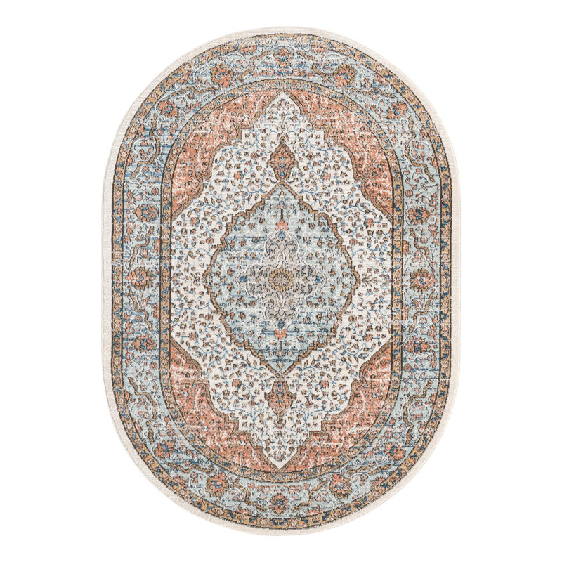 Fritch Abstract Rug, Oval 4' x 6'
