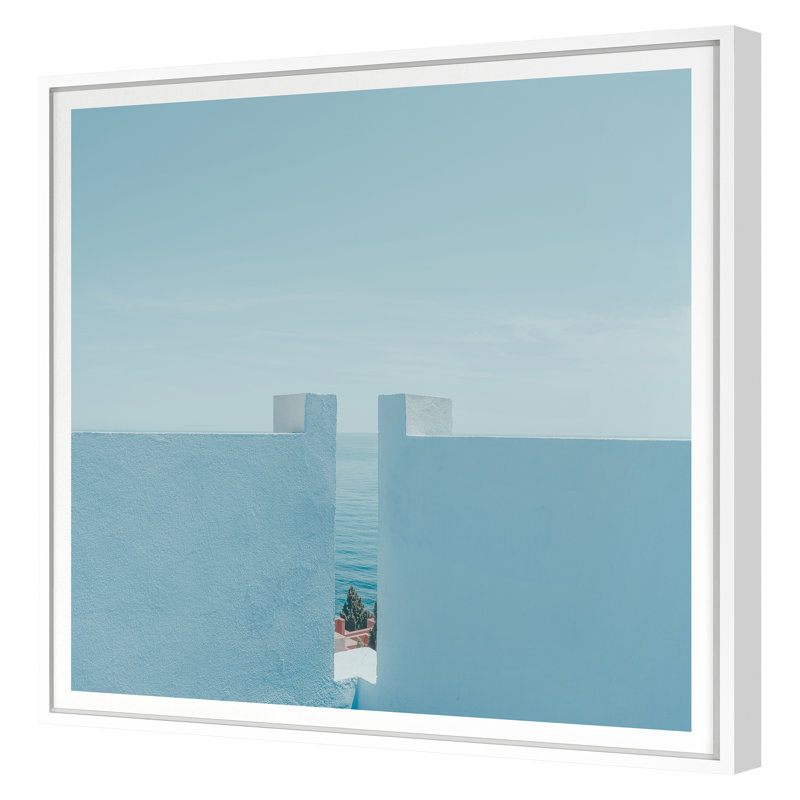Calpe 1 Print by Ludwig Favre, 28" H x 28" W, White Framed