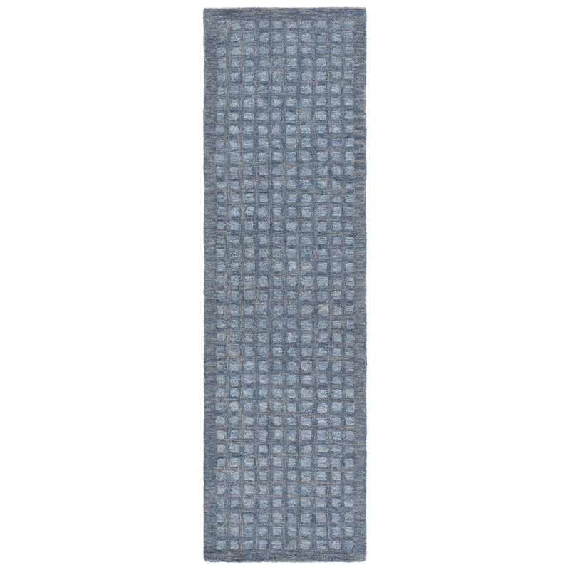 Talion Hand Tufted Wool And Jute Pile Performance Geometric Rug, Runner 2'3" x 8'