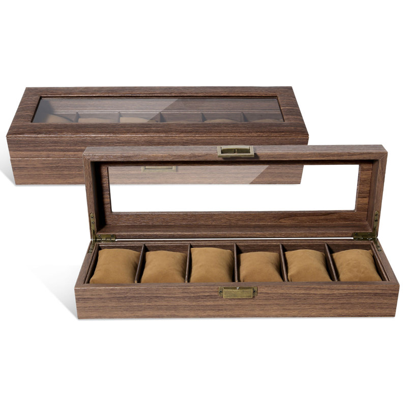 Boîte à montre en bois