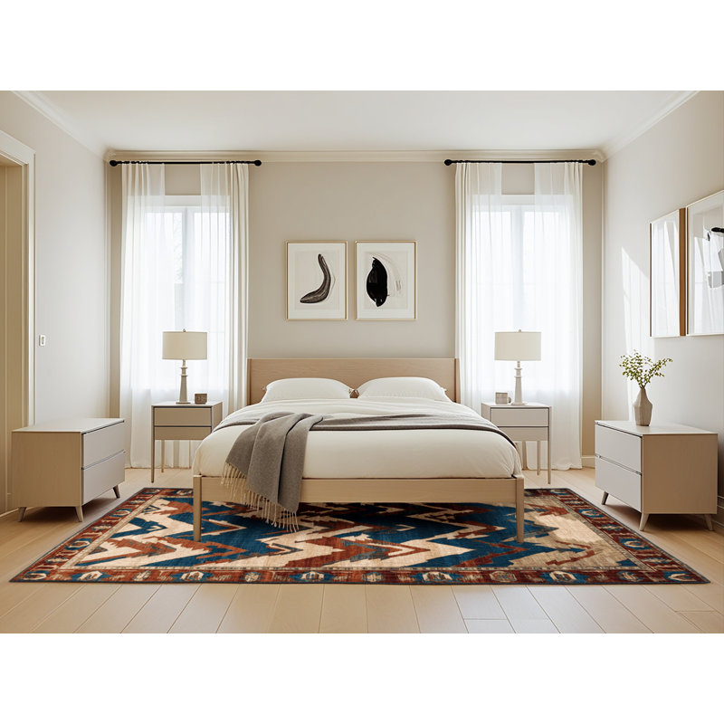 Machine Washable Persian Black Area Rug, Rectangle 5' x 8'