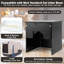 Enceinte de litière pour chat Tucker Murphy Pet ™ avec demi-porte magnétique cachée-29845205