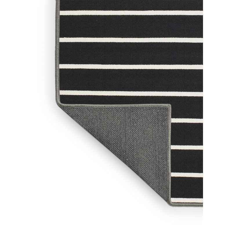 Tapis contemporain noir / blanc, Rectangle 8 pi x 10 pi