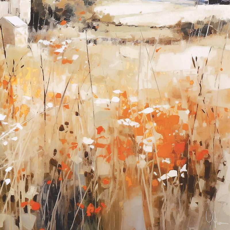 Meadow Retreat Framed Canvas 700x50x700mm