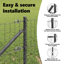 Vidaxl Fence With Posts Steel-116798102-116798110