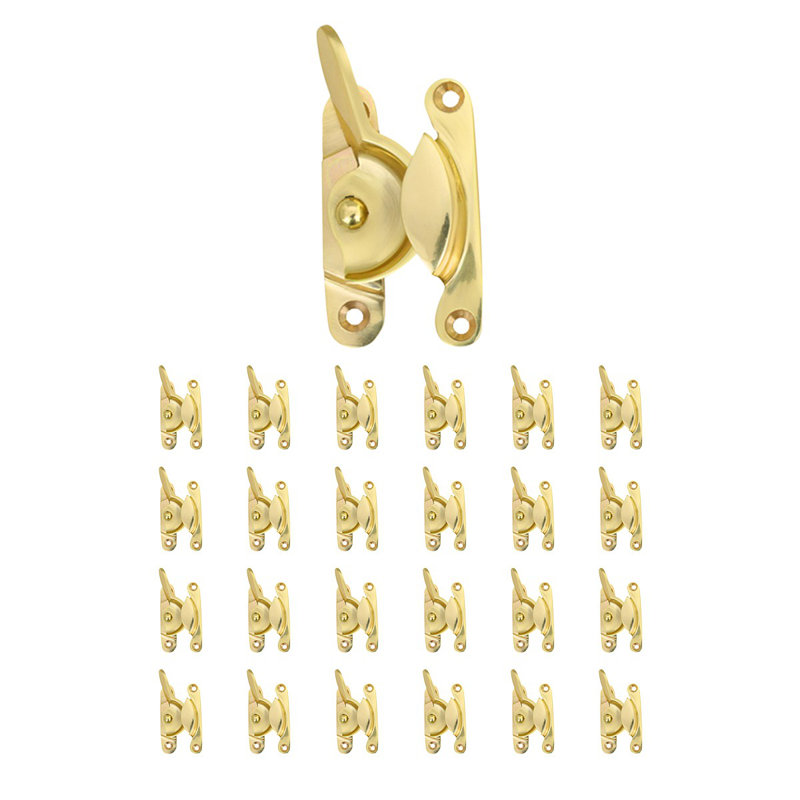25 Traditional Window Sash Lock Brass Latches