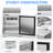 Commercial Sandwich/Salad Refrigerator, 7.42/12.85 Cu. Ft Prep Table Steel Food Prep Station Fridge with Cutting Board 8 Pans and Lock, Fan Cooling Mega Top Fridge for Restaurant, Bar, Shop