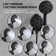 Pressure Balanced Tub And Shower Faucet, 7 Settings Shower Combo Set With Rough-In Valve