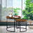 Prentess Solid Wood Top Nesting Coffee Table