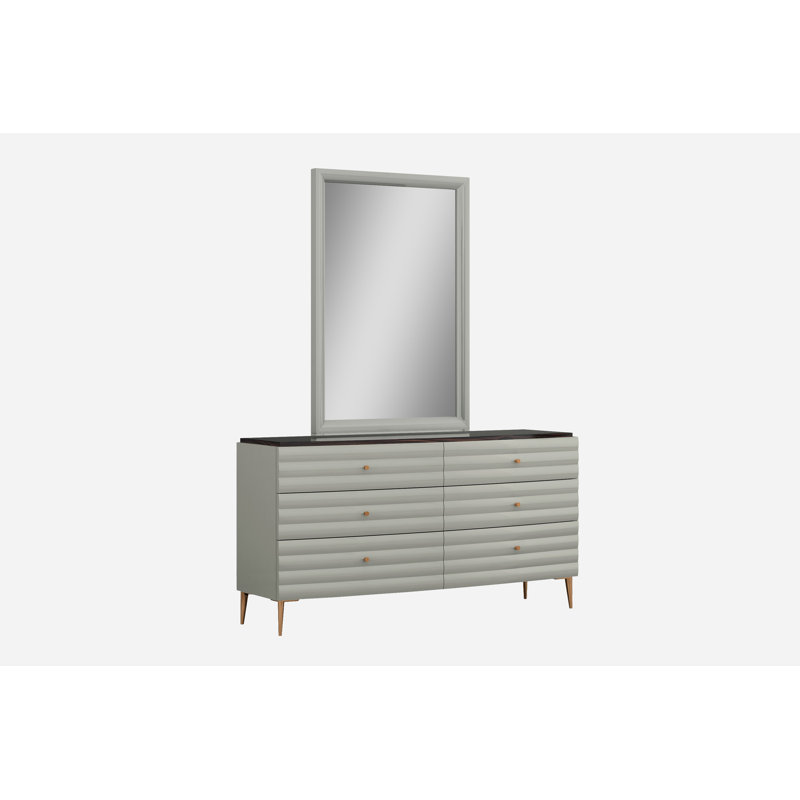 Miroir de commode glam Amick
