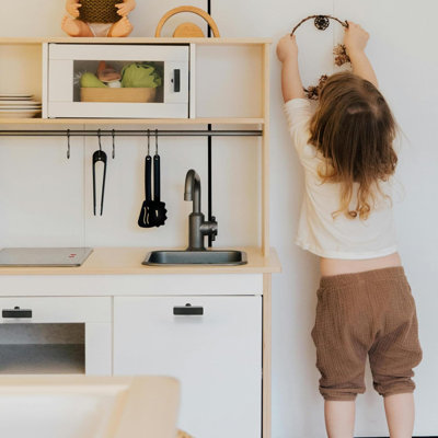 Ensemble de 5 poignées d'armoire - Poignées de tiroir carrées en acier inoxydable pour armoires de cuisine - Centres de 3-3 / 4 po (96 mm) - Quincaillerie d'armoire durable et élégante