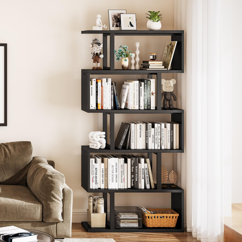 Aniya 69'' Steel Geometric Bookcase | Stylish Storage