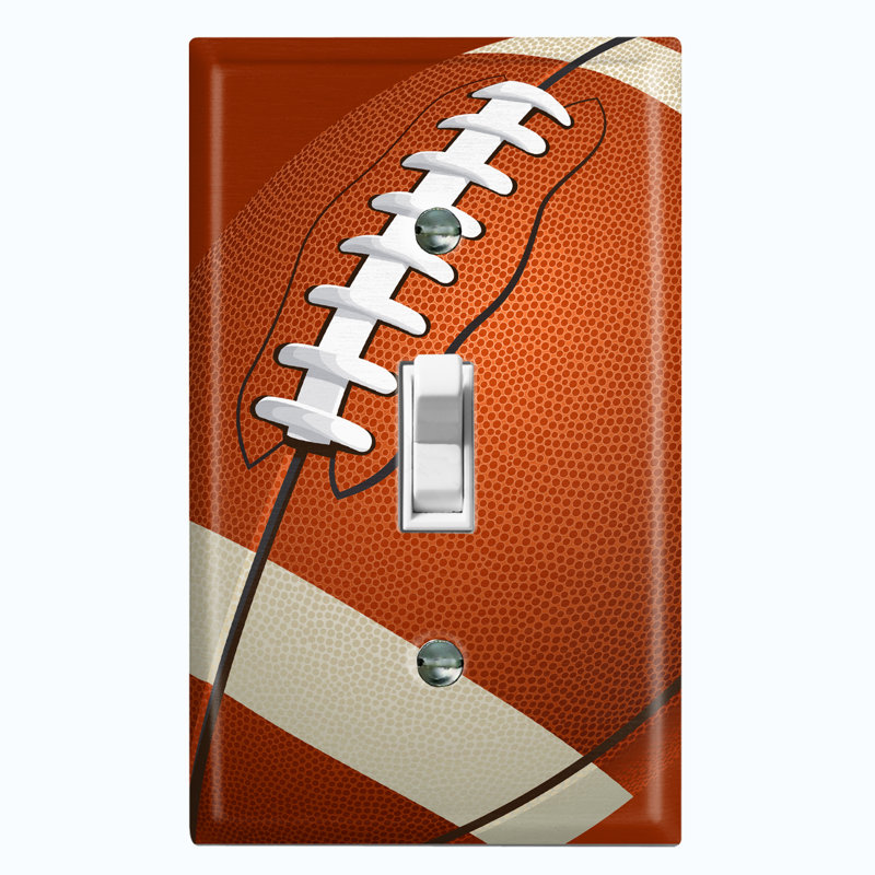 Football Kids Room Sports Game 1 - Gang Toggle Light Switch Standard Wall Plate