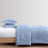 Tommy Hilfiger Classic Texture Cotton Light Blue Comforter Set-113930648-113930649