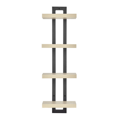 Monya 4-Tier Ladder Bracket Floating Wall Shelves