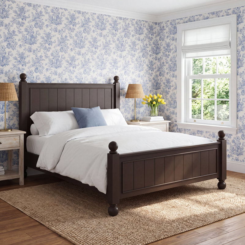Harper Panel Bed, Queen, Bourbon