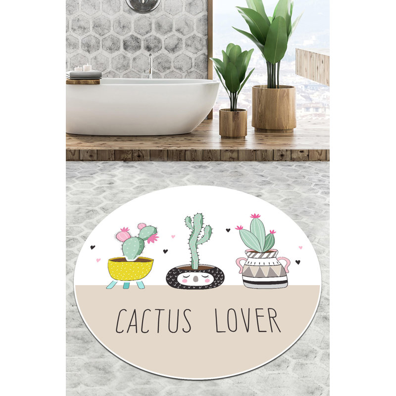 Antibacterial Bathmat, 100% Polyester, 78.7 inches Diameter | 10 mm Pile Height, 700 g/m² | Non-Slip Underside, Machine Washable, Durable & Stylish | Perfect for Any Bathroom Decor, Easy Care & Maintenance
