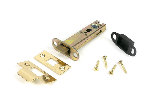 Polished Chrome 4" Heavy Duty Latch, Polished Brass