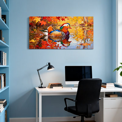 Animaux, canard mandarine, art de l'aquarelle