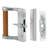 Gray Finish Sliding Door Handle Set, for Fullview Doors (Single Pack)