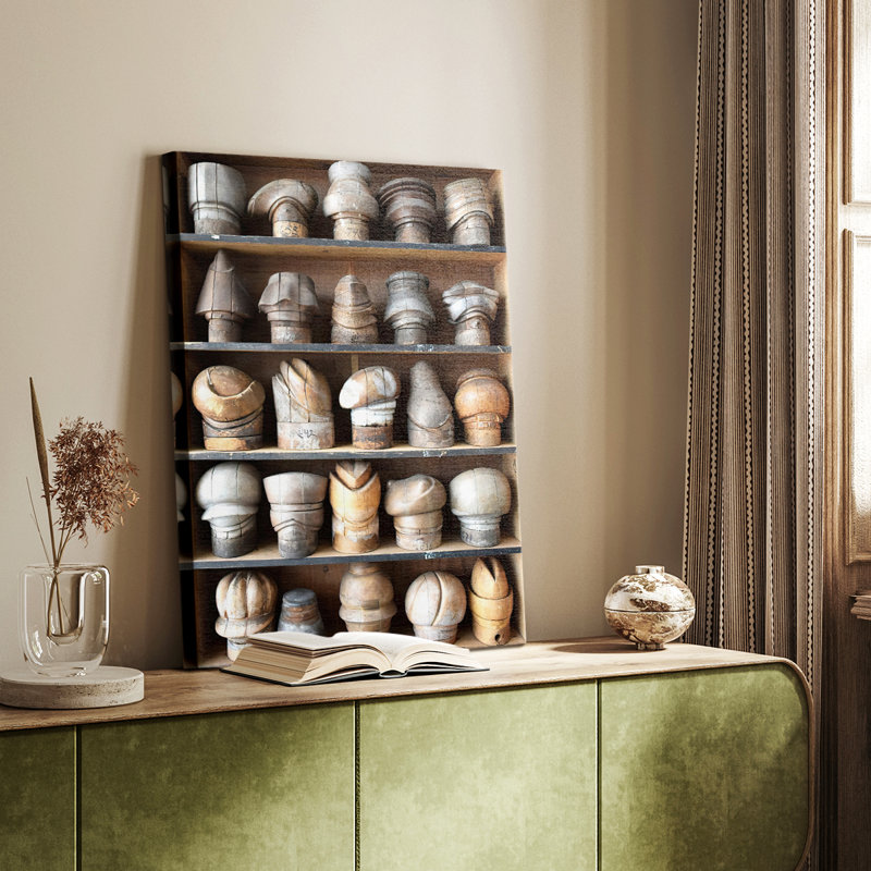 IgnatiussHatBlocksI - Cavas de galerie sur mesure, H 18 po x l 12 po