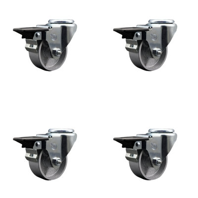 Semi Steel Swivel Bolt Hole Caster