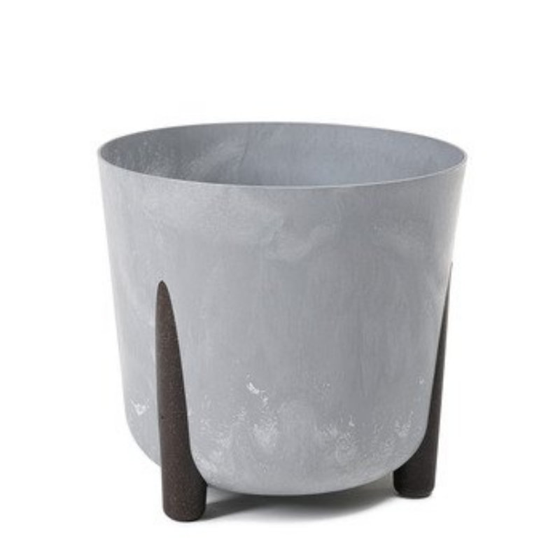 Telisha Pot Planter, Grey, 18cm H x 18cm W x 18cm D