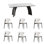 Rectangular Rock plate Dining Table sets