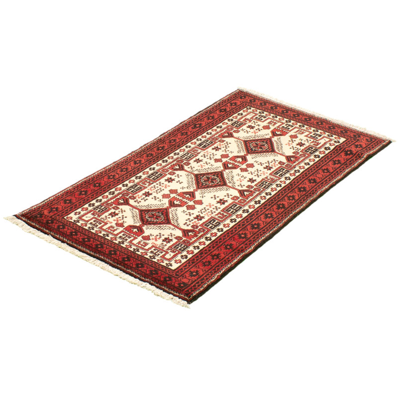 One-of-a-Kind 3'3" X 6' 1980s Wool Area Rug in